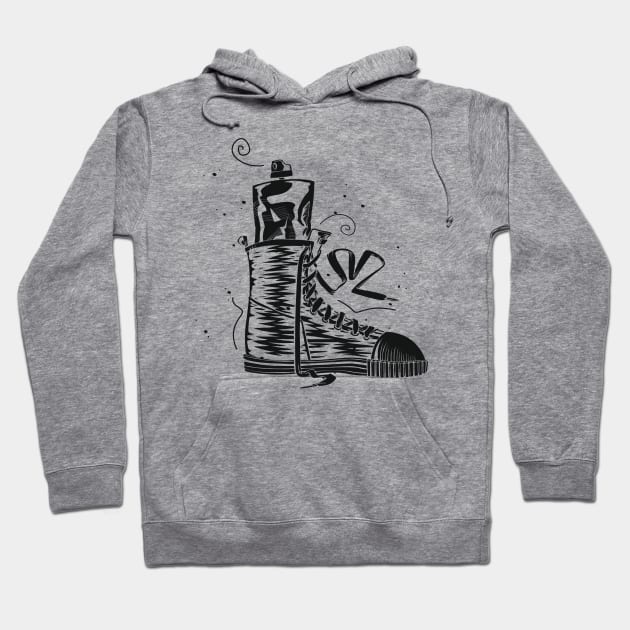 Shoe Art Hoodie by Whatastory